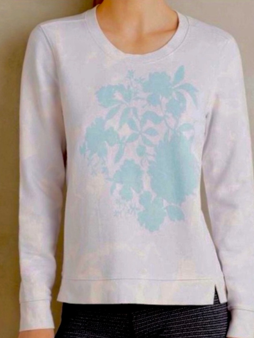 Anthro Pure + Good Floral Sweatshirt